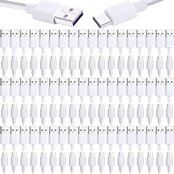 Kanayu 50 Pack USB Type C Cable Bulk, 3.3 Ft Fast Charging Cable 3A ...