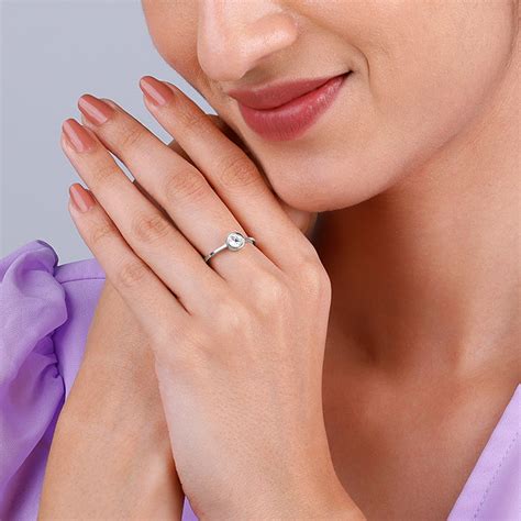 Silver Zircon Shine Ring – GIVA Jewellery