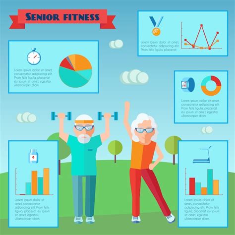 Infographie du sport senior | Vecteur Gratuite