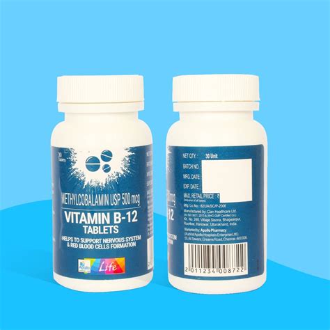Apollo Life Vitamin B-12, 30 Tablets Price, Uses, Side Effects ...