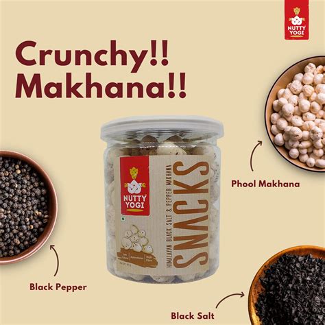 Nutty Yogi Healthy Baked Makhana Snacks for Tea & Coffee | Himalayan ...