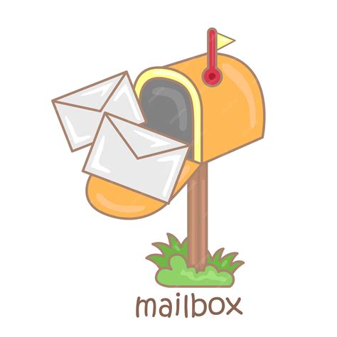 Mail Box With Letter Clip Art