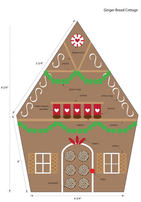 Printable Gingerbread House Patterns - Printable And Enjoyable Learning