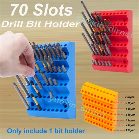 Drill Bit Storage Box Milling Cutter Drill Finishing Holder Bit Organizer Holder | eBay