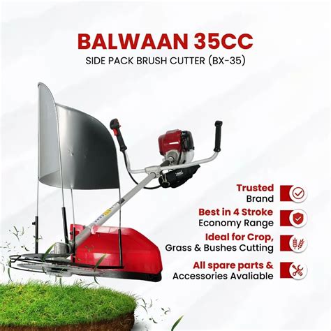 Balwaan Brush Cutter - Balwaan BX-35 Pro (Double Shaft) Side Pack Brush ...