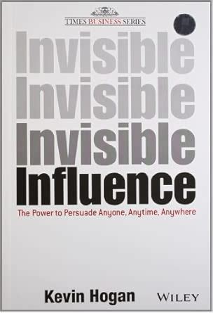 Amazon.in: Buy Invisible Influence: The Power to Persuade Anyone ...