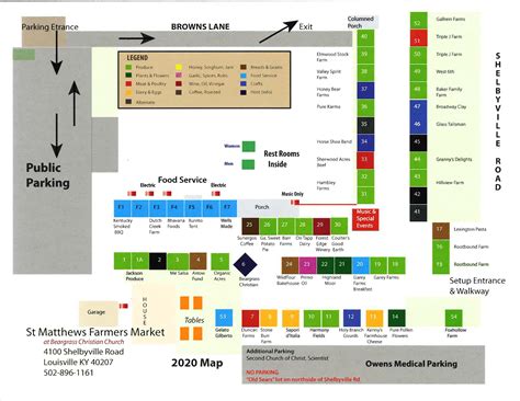 2020 Map Image - St Matthews Farmers Market