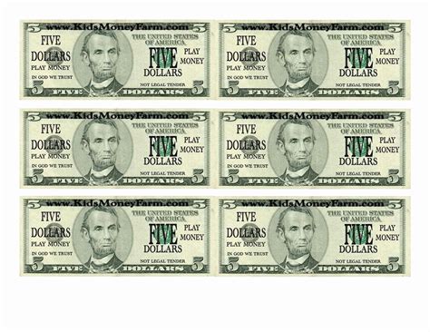 Fake Printable Money - Printable Board Games