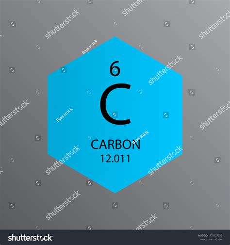 C Carbon Non Reactive Metal Chemical Stock Vector (Royalty Free ...