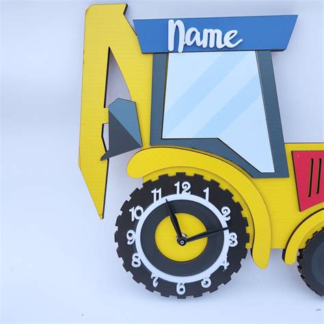 CONSTRUCTION THEME CLOCK – LAND FOR KIDS