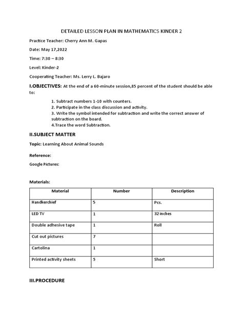 Image result for Kinder 2 Lesson Math