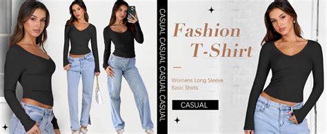 ANRABESS Women Long Sleeve Shirts Rib Knit Slim Fit Tops Basic Tee 2025 Fall Outfits Casual T-Shirt