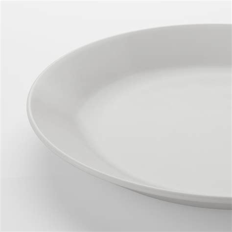 OFTAST plate, white, 25 cm (9 ¾") - IKEA