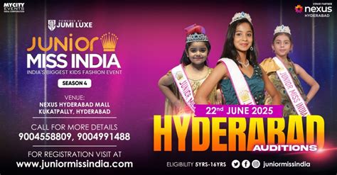 JUNIOR MISS INDIA SEASON 4 HYDERABAD AUDITIONS, Nexus Hyderabad Mall ...
