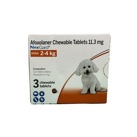 Boehringer Ingelheim Nexgard (Afoxolaner) Chewable Flea & Tick Tablet ...