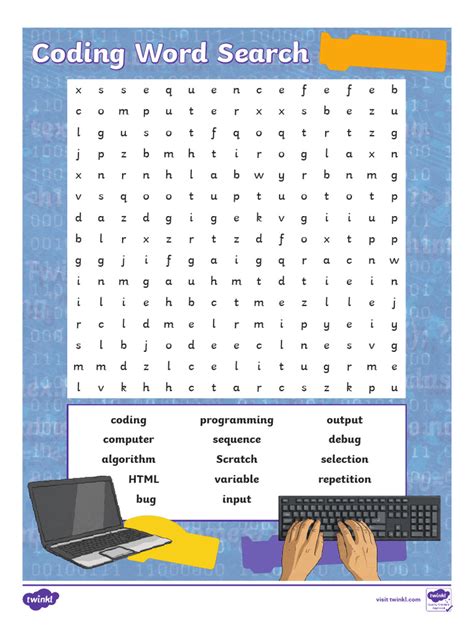 Image result for Computer Coding Word Search