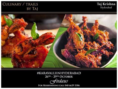 Karavalli in Hyderabad: A Culinary Trails Experience at Taj Krishna ...