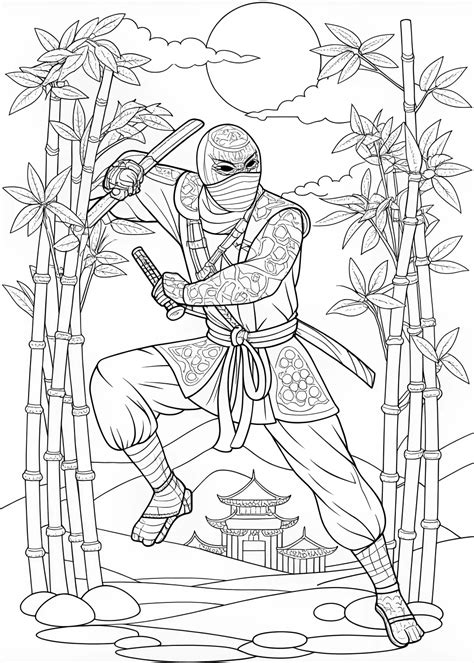 24 Ninja Coloring Pages | ColorBliss