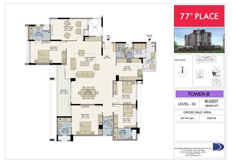 3 and 4 BHK Flats in Old Airport Road Bangalore - DivyaSree 77 Place