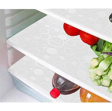 Buy Kuber Industries Circle Design 6 Piece PVC Refrigerator Drawer Mat ...