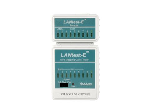 Hobbes E-551 LANtest-E Wire-Mapping Cable Tester for BNC/RJ45/RJ11 ...