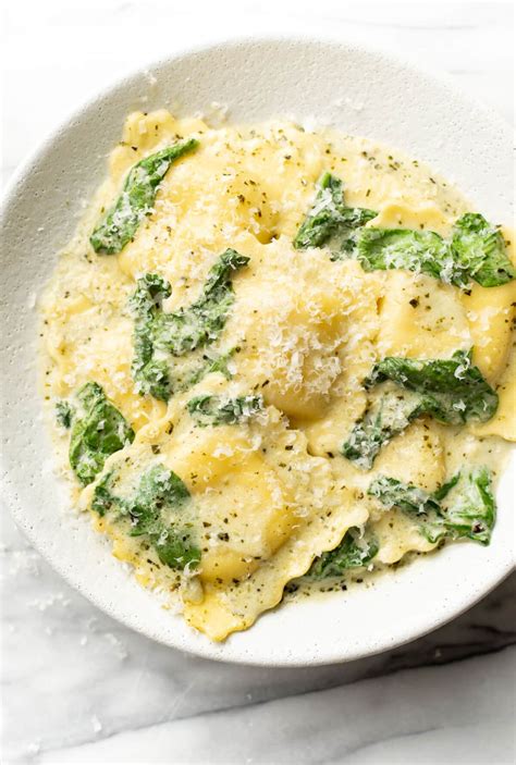 Creamy Pesto Ravioli • Salt & Lavender
