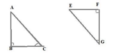 If ∆ABC and ∆ EFG are to be congruent, name one additional pair of ...