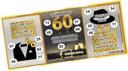 Tambola Tickets 60 birthday / Retirement Party Man Theme Tambola Housie ...