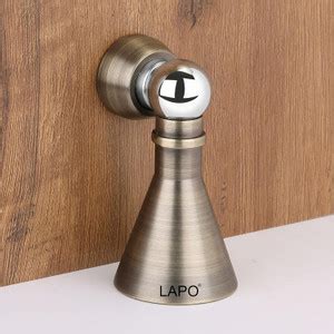 LAPO Heavy Duty Stainless Steel 5 inch Door Magnet Stopper Soft-Catch ...