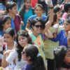 College crowd during the Clean & Clear Delhi Times Fresh Face 2013 ...