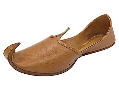 Step n Style Mens Tan Khussa Punjabi Juti Bridal Juttis Rajasthani ...