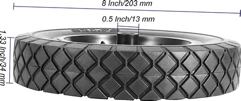 MUKCHAP 4 Pack 8 Inch Solid Rubber Wheels with 12 Bore India | Ubuy
