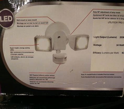 Image result for Utilitech Security Light Reoplaceing Motion Sensor