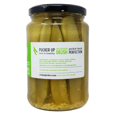 Low Sodium Dill Pickle Spears - Healthy Heart Market