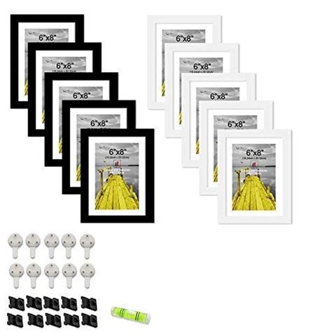 Art Street Set of 10 Black & White Individual Wall Photo Frame, Picture ...