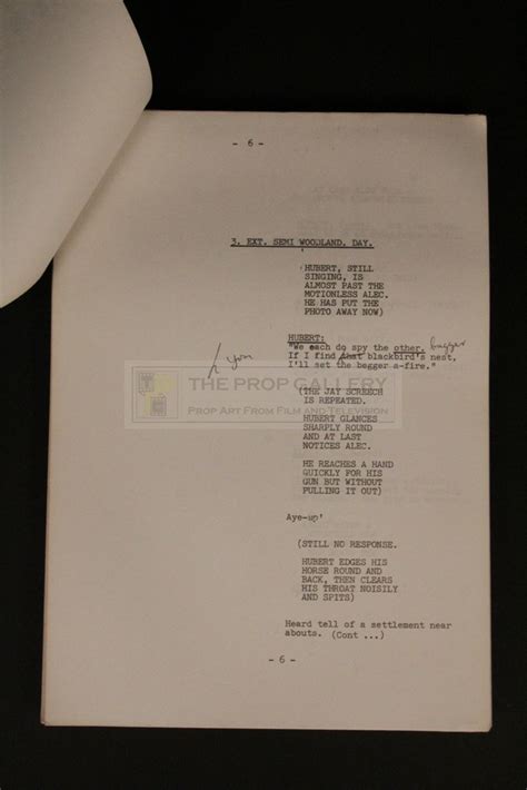 The Prop Gallery | Roger Parkes personal script - Sparks