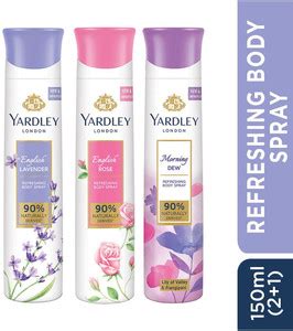 Yardley London Deo Tripack - English Lavender, English Rose, and ...