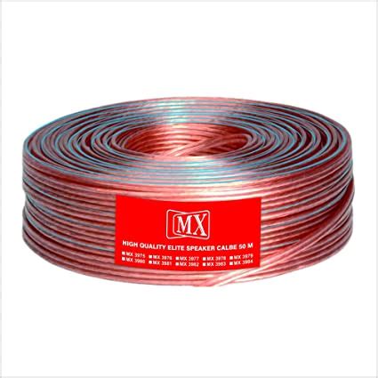 MX High Performance Transparent Speaker cable 65 WIRE = 16 AWG - 50 ...