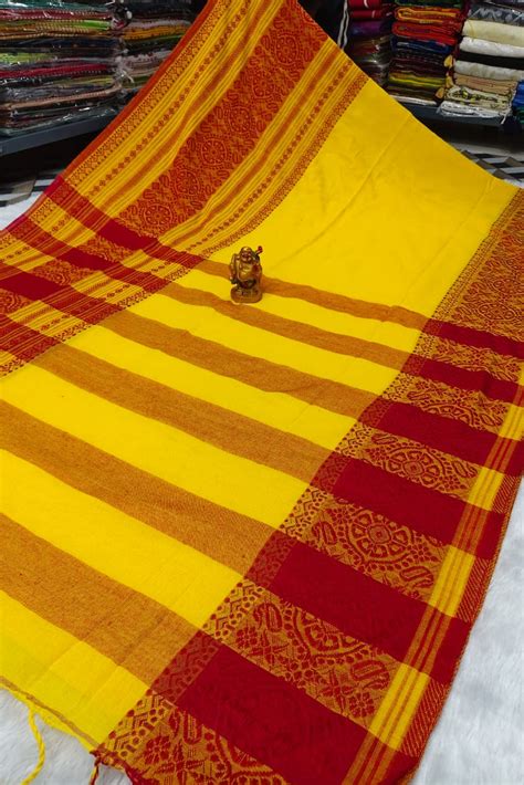 Bodhu Boron Khadi Cotton Saree – Monamaar
