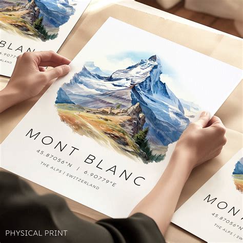 Mont Blanc Travel Poster By Ottie Design