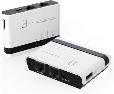 atdaraz USB Wireless Print Server, WiFi Print Server with 10/100Mbps ...