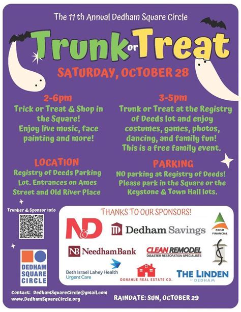 Trunk or Treat, Dedham, MA, Norfolk County Registry of Deeds, Dedham ...