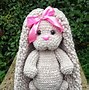 Image result for Crochet Bunny Hat Aduult