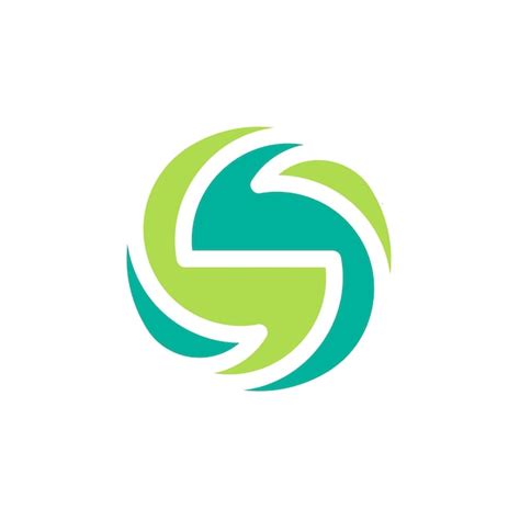 Integrated and synergistic s letter logo | Premium Vector