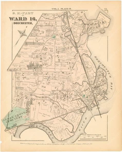 Dorchester, Massachusetts 1874 Plate R – WardMaps LLC