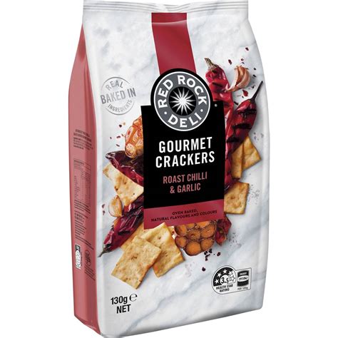 Calories in Red Rock Deli Chilli Roast Garlic & Lemon Oil Deluxe Chips ...