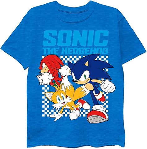 Buy SEGA Boys Sonic The Hedgehog Shirt - Featuring Sonic, Tails, and ...