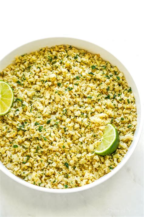 Cilantro Lime Cauliflower Rice - Sum of Yum