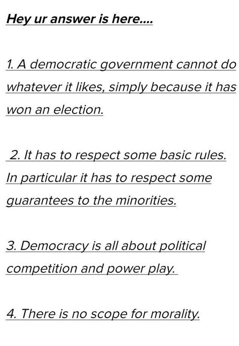democracy is best form of government but there are some limitations as ...