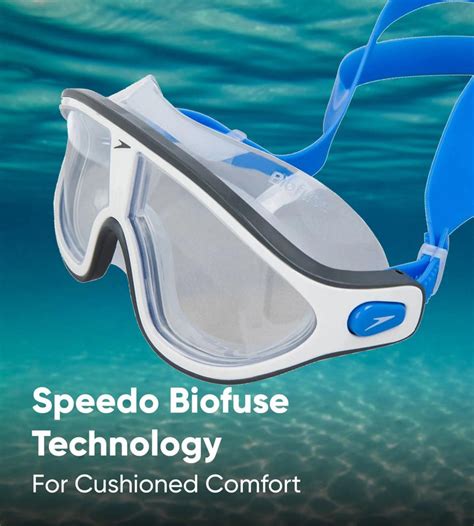 Buy Speedo Biofuse Rift Bondi Blue-White-Clear Swim Goggles Online ...